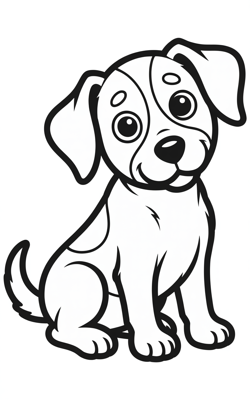 ausmalbild hund